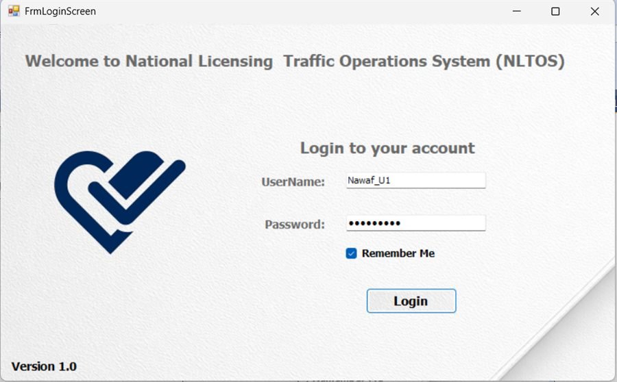 NLTOS system interface